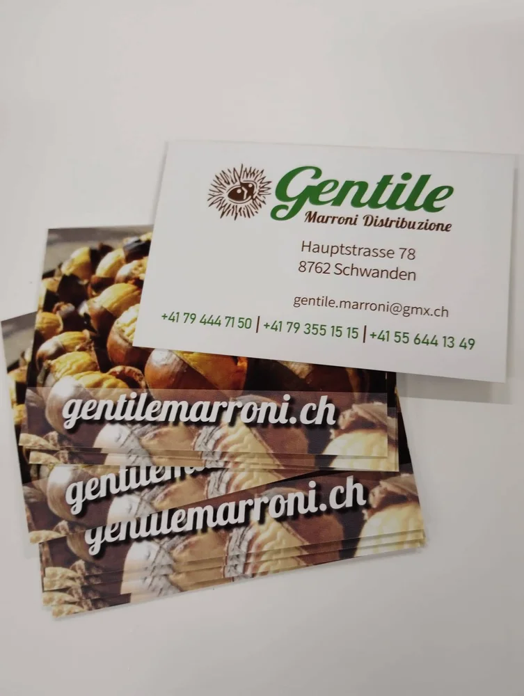 Gestaltete Visitenkarten für Gentile